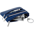 Miniatyrbillede 4 af 6: Ægte læder møntpung til damer, Mini Pouch Change Wallet, ZQKLA