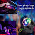 Miniatyrbilde 3 av 5: USB LED Diskokule for barn, Diskolampe, lyseffekter, 7 farger musikkstyrt, festbelysning for barn, jul, bursdagsfest, dekorasjon
