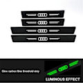 Miniatyrbild 1 av 5: Nytt Automatiskt Dörrtröskelskydd Anti-repa Dörrtröskelskydd Kompatibelt med Biltillbehör snabb-WELLNGS Audi 4pcs