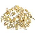 Miniatyrbillede 2 af 5: Grossist Bulk 50 stk. blandede guld charms vedhæng DIY til halskæder Armbånd Smykkefremstilling og håndværk - perfekt