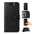 Miniatyrbillede 3 af 4: iPhone 6/7/8/SE Wallet Case Læder Skin Case Sort sort black