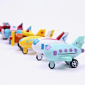 Miniatyrbillede 1 af 3: 12 stk Træ Mini Flyvemaskine Legetøj til Børn Småbørn Fødselsdag Julegaver