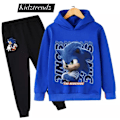 Miniatyrbilde 3 av 10: Barn og tenåringer Sonic The Hedgehog hettegenser treningsoverall gul - Perfekt gul yellow 5-6 years old/120cm