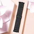 Miniatyrbillede 4 af 5: Vævet Armbånd i Elastisk Materiale til Samsung Galaxy Fit3 SM-R390, Sort Kobling Style F