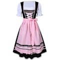 Miniatyrbillede 1 af 5: Tysk Oktoberfestdragt til kvinder - Traditionel bayersk ølkarneval Fraulein Cosplay Pige Kostume - Sort - Perfekt Sort Black L