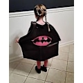 Miniatyrbild 2 av 2: Barn Pojkar DC Avengers Superhjälte Superman Mantel Kappa med Ögonmask Cosplay Kostym-WELLNGS Rose Red Batman