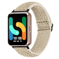 Miniatyrbillede 2 af 5: Vævet Armbånd i Elastisk Materiale til Samsung Galaxy Fit3 SM-R390, Sort Kobling Style J