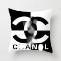 Miniatyrbillede 8 af 11: Logo lys luksuriøs stil firkantet mode stue sofa kort plys pudebetræk BZT49-2 BZT49-2 45*45 (single-sided peach skin)