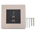 Miniatyrbillede 2 af 3: USB Væglader Overspændingsbeskyttelse USB Ladestation med Smart Identifikationsteknologi