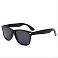 Miniatyrbillede 1 af 4: Retro Wayfarer Solbriller Mat Sort Sort