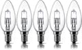 E14 28W Halogenlampor, Liten Edison Skruvsockel (SES) 2700K Varmvit Dimbar 5-pack