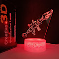 Miniatyrbilde 2 av 3: Kreativ gave Spillromdekorasjon Nattlys Crack Model Crack Base Loading Crack Base Loading Crack Touch Colorful Set