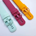 Miniatyrbilde 4 av 7: 20 22mm Silikonrem for Garmin Venu 3 Band Forerunner 265 255 245 Music Vivoactive 4 Band for Garmin Venu Sq 2 Plus Armbånd Svart Blå Svart Blå Black blue 20mm