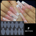 Miniatyrbild 7 av 10: Fransk Forma Dual Sticker Nagelform HH H H H