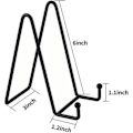 Miniatyrbilde 5 av 5: Plate-stativ for utstilling, bilde-stativ, fotoholder i metall, staffeli for dekorative plater