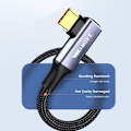 Miniatyrbillede 7 af 10: USB C Hurtigopladningskabel PD 240W SORT 2M Sort Black 2m