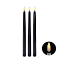 Miniatyrbillede 1 af 10: 6 stk. Lange LED-Lys Flammeløse Lys SORTE Black