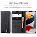 Miniatyrbillede 3 af 7: CaseMe Slim Wallet etui til iPhone 13 Sort