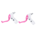 Miniatyrbilde 1 av 4: Par med bremsehendler til barnesykkel, barnesykkelbremsehendler, sykkelbremsehendler, reservedeler og tilbehør rosa