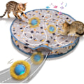Miniatyrbild 1 av 4: Interaktiv kattboll som rullar snabbt i påse, katt leksak