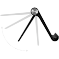 Miniatyrbilde 3 av 5: Premium Mobiltelefonholder, Sammenleggbart og Justerbart Smarttelefonstativ for Bord, Skrivebord, Komfortabel Støtte for Telefon, Nettbrett