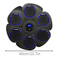 Miniatyrbild 6 av 6: Smart Music Boxningsmaskin Väggmål Bluetooth Kompatibel Träningsutrustning Med Boxningshandskar Svart Svart Black Wind Car Model
