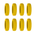 Miniatyrbillede 7 af 10: 8-pak Rejsebeskyttelse til Kuffert Hjul sort black 8pcs-8pcs