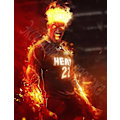 Miniatyrbild 4 av 8: Basketbollströjor Sportkläder Jimmy Butler Miami Heat Nr 22 Basketbollströjor Vuxna Barn Fotbollströjor Klassisk Vit Classic White children 20（105-120cm）