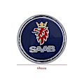 Miniatyrbilde 2 av 5: 68mm 2 3 Pins Saab Bil Fronthette Emblem Bakluke Bumper Badge For Saab 9 3 9 5 9-3 9-5 Saab Emblem Dekal Tilbehør Yalo Rear Blue