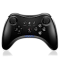 Miniatyrbillede 1 af 5: Pro-controller til Wii U Trådløs håndkontrol til Nintendo Wii U Controller Gamepad Joystick Dobbelt Analog Game Controller (Sort)