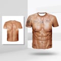 Miniatyrbillede 4 af 5: 1/2/3 Mode 3D printet kortærmet print til mænd 2XL 2XL 1Set