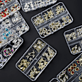 Pikkukuva 3 / 4: Planet Nail Art Charm Kaari/Sydän Muoto Kynnet Strassi Jalokivi Kristalli, 3D Kynsitaide Koristelu Metalli Kynsi Kynnet Kynsitaide Korut 18- Perfet 18