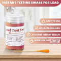 Miniatyrbillede 3 af 5: Blytestkit Swabbar - Blyfarvetestkit, Blykontrol Swab Anvendelse, Testresultater In (30 stk)