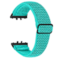 Miniatyrbillede 1 af 5: Vævet Armbånd i Elastisk Materiale til Samsung Galaxy Fit3 SM-R390, Sort Kobling Style B