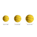 Pikkukuva 5 / 5: Handleshh Hiljainen Koripallo - Premium-materiaali, hiljainen ja pehmeä vaahtopallo, harjoitus- ja peliväline, Keltainen Yellow Yellow 18cm