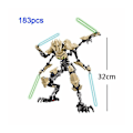 Miniatyrbillede 2 af 2: Højkvalitets ny figur, delikat Star Wars General Grievous Byggesæt Actionlegetøj til