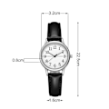Miniatyrbilde 3 av 11: Klokke Armbåndsur SVART black