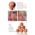 Miniatyrbilde 8 av 10: PAGE VINE Fickrouge Stick 6 Farger Leppe og Kinn Vannlys Stick Highlighter Lys Opp Naturlig Vannlys Hud 01-Piggy