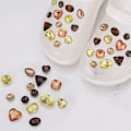 Miniatyrbillede 4 af 8: 28 stk Rhinestone Sko Spænde Clip Sko Dekoration Clips C C C C