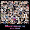 Pikkukuva 5 / 5: 94 BTS-tarraa JUNG KOOK Kim Taehyungin sooloalbumin söpö tarra kokoelma