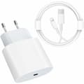 USB C Snabbladdare - PD-Certifierad 20W Snabb med Lightning-Kabel Typ C Laddare Adapter för iPhone 14/14 Plus/14 Pro/14 Pro Max/13/iPad Pro