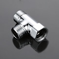 Miniatyrbilde 3 av 5: G1/2\" Messing 3-veis Omleder - Universal Dusj T-adapter - Dusj