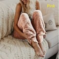Pikkukuva 3 / 10: Varma fleecehousut Naiset Rento Kotihousut Korallinpunainen erittäin suuri pinkki pinkki pink extra large