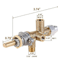 Miniatyrbilde 4 av 5: Gass Terrassevarmer Kontrollventil Termoelement Sensor Dump Switch Knapp Propan LPG Ildstedskontroll Sa-XinHan