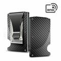 RFID Blocking Carbon Fiber Minimalist Ridge Wallet for Men