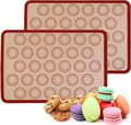 **Återanvändbar Macaron Bakmatta - 2-pack, Non