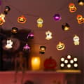 Halloween String Lights, 3 Meters Long, 20 LED Beads, Battery Operated, 8 Flashing Modes