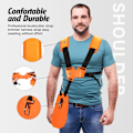Miniatyrbilde 2 av 5: Röjskärssele, dobbel skulderrem, röjskärssele, for ryddesag, motorsag; for Stihl FS, KM Series String Trimmer