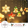 Miniatyrbillede 4 af 7: 3m x 0.65m Julegardiner med Lys, USB LED Lysstreng til Indendørs Dekoration 3 m/3d 3 m/3d