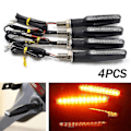 Miniatyrbild 2 av 3: 4 st Motorcykel 12 LED Blinkers Blinkande Ljus Gult